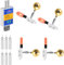 Knicklichter Angeln, Elektronischer Bissanzeiger Angeln Set Mit Ladegerät Und Akku, Nachtfischen Knicklichter, Angelzubehör, LED Leuchtstäbe Angeln (Orange)