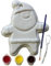 Paint Your Own Skull Santa/Reindeer/Xmas Tree Decoration Craft Baubles (Santa)