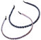 scicent Haarschmuck Stirnband 2 Stück Haarschmuck Modische Haarreife Strass Elastisches Haarband Rutschfeste Zinken Stirnband für Mädchentanzen Party Alltagskleidung Arbeit (2 Farben) - 19610