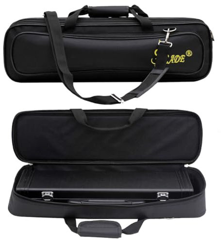 AZURAOKEY Custodia per flauto a 16/17 fori, borsa per il trasporto, impermeabile, anti-vibrazione, fodera in peluche, per strumenti musicali a fiato