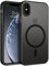 BENTOBEN für iPhone X iPhone XS Hülle mit Magsafe, Stoßfeste Matt Durchscheinend iPhone X/XS Hülle Magnetisch Harte PC Rückseite Schlank Glatt Langlebig Robust rutschfest Anti-Gelb Handyhülle –Schwarz