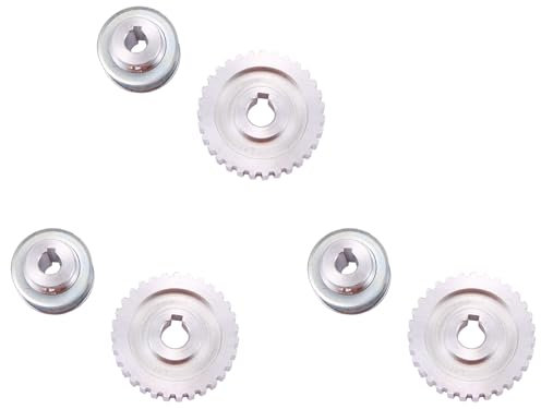 Haopeuk 6 StüCke Metall Synchron Scheibe Getriebe Motor Riemen Antriebs Rad Getriebe S Cj0618 Mini Dreh Maschine Getriebe, Metall Schneide Maschine Getriebe