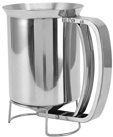 Pancake Batter Dispenser Batter Portioner Handheld Stainless Steel Pancake Pourer for Fluffy Pancakes Chocolate Muffin 10.5 X 16.2 Cm