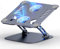 Support Ordinateur Portable avec Ventilateur, Aluminium Hauteur Réglable Support PC Portable, Compatible avec MacBook, Laptop (10-17), Gris