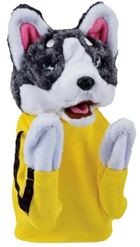 2024 Neues Kung-Fu-Tierspielzeug 9,13 Husky-Handschuhe-Puppe, Husky-Handpuppe Mit Geräuschen Und Box-Action, Interaktive Husky-Box-Handpuppe Für Geburtstag, Weihnachten, Halloween-