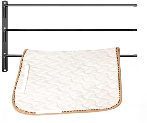 Bvizyelck Pferdedeckenhalter, Pferdesattelunterlage | Aufbewahrung von Pferdegeschirr,Um 180 Grad ausschwenkbarer, robuster Schabrackenhalteraufsatz, Stabiler, gut verteilter, schwingender