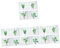 16 Stk Grüne Pflanze Topfwandaufkleber 3d-fototapeten Mit Topfpflanzen Fensteraufkleber Im Querformat Wanddekor Aufkleber Wohnkultur Wandtattoo Korridor Tapete 3d-wandaufkleber Pvc Cabilock