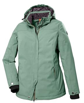 STOY Damen Funktionsjacke mit abzippbarer Kapuze Große Größen STW 9 WMN JCKT, pistazie, 54, 39795-000