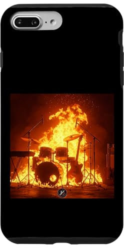 Hülle für iPhone 7 Plus/8 Plus Batterie in Flammen