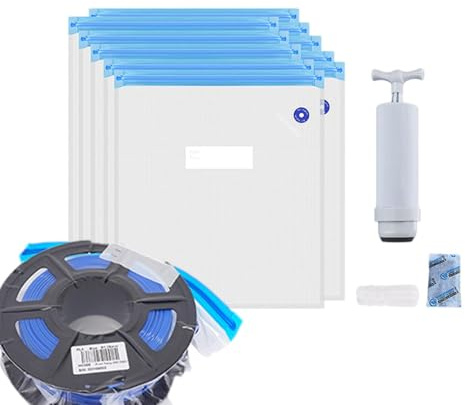 Filament Storage Bags Automatic Pump Kit - 30 Reusable Vacuum Sealed Bags with Electric Pump Humidity Proof, Perfect for Storing Printer Filament