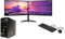 COMPUCLEAR Complete set Dual 22 inch Monitors & Thinkcentre Core i5-2500 - 8GB RAM - 256GB SSD + 500GB HDD - WiFi - Windows 11 64-Bit Desktop PC Computer (Renewed)