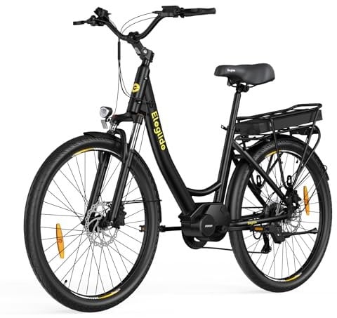 Eleglide C2 27,5 Zoll City E-Bike mit 70N.M Mittelmotor und 36V 13Ah Akku Pedelec Cityräder Elektrofahrrad, Max Geschwindigkeit 25km/h Max Reichweite 120km, Erwachsene Herren Damen Ebike