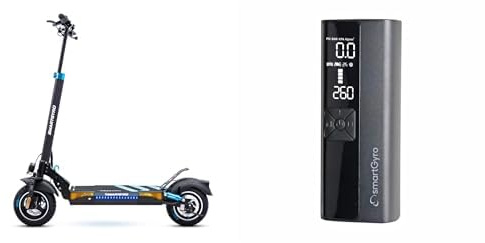 Patinete Eléctrico SmartGyro Speedway, 500W 48V,12.500 mAh + SmartGyro Mini Compresor de Aire, Pack Ahorro