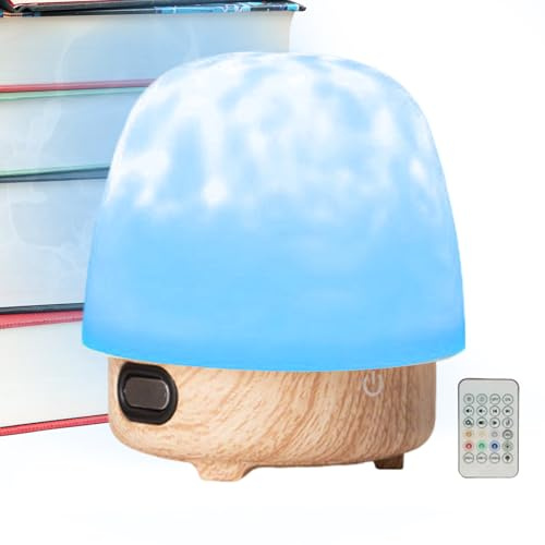 Umiocns Moon Lamp | LED Moon Desk Lamp with Music Speaker,Ambient Lighting Dimmable with Remote for Living Room Bedroom Nursery Desk Dorm Travel Adults