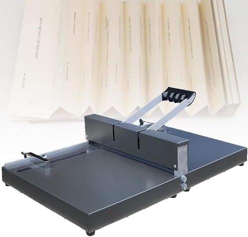 CVGfko Small Paper Cutter Manual Paper Cutter 350 Mm Scored Paper Extension Plate/Removable Paper Stop Hand-held Lever Cutter for Cards, Photos and Invitations Multi-Function Office Cutt