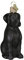 Old World Christmas schwarzer Labrador, Hundekollektion, glasgeblasene Ornamente für den Weihnachtsbaum