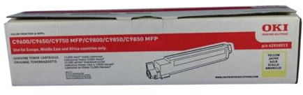 OKI 42918913 Toner gelb für OKI C 9600/9850