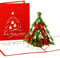 Cologne Cards Pop-Up Weihnachtskarte Tannenbaum | Modern Frohe Weihnachten, 3D Weihnachtskarte mit Umschlag, Adventskarte