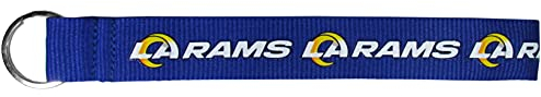 Siskiyou Unisex-Erwachsene Sports Los Angeles Rams Schlüsselband, blau, Einheitsgröße