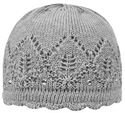 Döll Mädchen Topfmütze Strick Mütze, Grau (Light Gray Melange 8100), 41