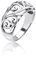 MATERIA Damen Ring floral 925 Sterling Silber antik breit massiv 4,7g #SR-107, Ringgrößen:62 (19.7 mm Ø)
