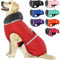 QBLEEV Hundewintermantel, warm, reflektierende Hundejacke, Rollkragen, wasserdicht, für kaltes Wetter, dickes Fleecefutter Hund-, Haustierbekleidung, Weste, Schneeanzug für alle Hundegrößen, Größe XL