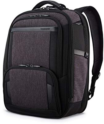 Samsonite Pro Slim Backpack, Shaded Grey/Black, One Size, Pro Slim Backpack