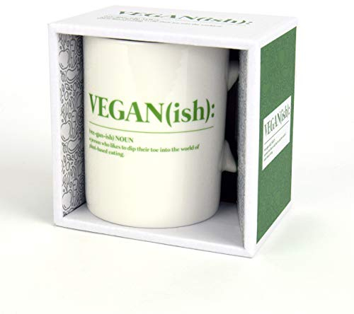 Gift Republic GR452077 Vegan(ish) Mug, Porcelain, 375 milliliters, White