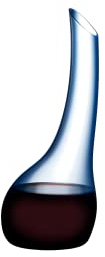 RIEDEL Dekanter Cornetto Confetti - Blau, Einzelpackung, klares+blaues Kristallglas, handgefertigt