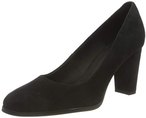 Clarks Damen Kaylin Cara Pumps, Schwarzes Wildleder, 38 EU