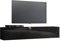 TV Schrank Lowboard TV Möbel Fernsehtisch Hängeboard 160cm - Hochglanz Tür- LED - K160 (Schwarz Matt + Schwarz Hochglanz)