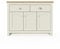 Timber Art Design Uk Lisbon Sideboard 3 Doors 2 Drawers Buffet Storage Cabinet Cupboard Solid Wooden Sideboard Cream- Oak
