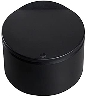 Tea Bag Tidy Mini Bin with Lid - Plastic Waste Paper Bin Desk Accessories for Women's Bedroom - Black