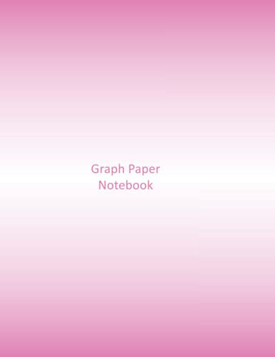 Graph Paper Notebook: 8.5 x 11 glossy pink void design
