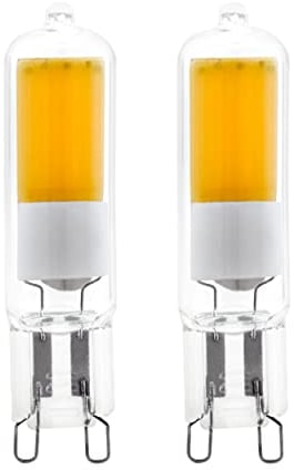 EGLO G9 Stiftsockel LED Lampe 2er-Set, Stiftsockellampe, 2 Steckbirnen, je 2 Watt (entspricht 20 Watt), 200 Lumen, Leuchtmittel warmweiß, 3000 K, Glühbirne Pin Ø 1,5 cm