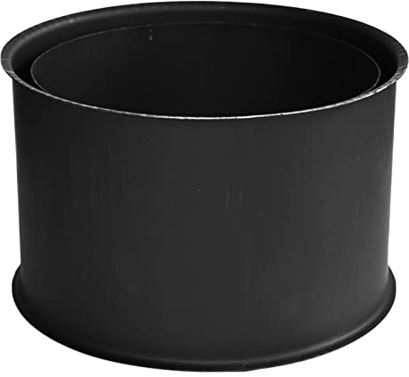 KOLOR DN 150 mm Rauchrohr 2 mm Kaminrohr Abgasrohr Ofenrohr Bogen Rosette Wandfutter (Doppelwandfutter)