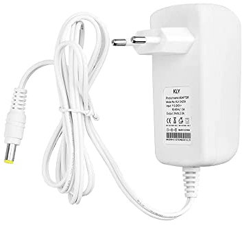 CABLEPELADO Alimentador 12V 1A, Adaptador de Corriente, Fuente de alimentación 12V, Alimentador de Pared 12V, Cargador 12V, Adaptador Alimentación, Conector DC 5.5 x 2.5 mm, Blanco