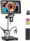 Dcorn HDMI Microscope Numérique 7'' 1500X, 16MP 1080P LCD Microscope avec Carte TF 32Go pour Les Adultes Soudure, 10 Lumières de Remplissage LED, Compatible avec Windows/Mac/TV/Projecteur