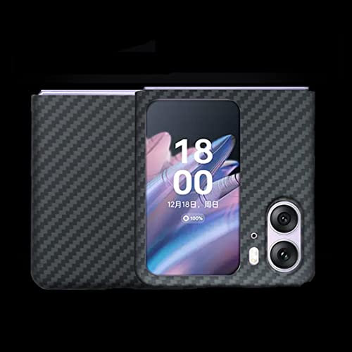 Coque fine et légère en fibre de carbone aramide pour Oppo Find N2 Flip