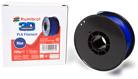 Humbrol AG9176 Blue PLA Filament - 3D Printer Filament Spool, 1.75mm Flexible PLA, 3D Printing & Scanning Accessories - Replacement Filament Materials for AG9172 Creator 3D Printer