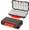 kyaoayo Wasserdichte Fischerei Box,Kunststoff Tackle Box Aufbewahrungsbox,Wasserdichte Fischerei KöDerbox AngelzubehöR,für Fischerei (schwarz groß)