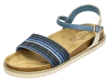Sandale Anouk in Farbe Blau, modische Schuhe in Übergröße, große Damenschuhe, Anouk 43 EU Blue
