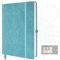 Notizbuch A5 Dotted, 21.5*14.5cm Hardcover Dotted Bullet Journal mit 320 Seiten, 100g/m² Tintenfestes Gepunktet Notizbücher mit Schablonen und Haftnotizen, Dotted Tagebuch für Büro Schule(Grün)