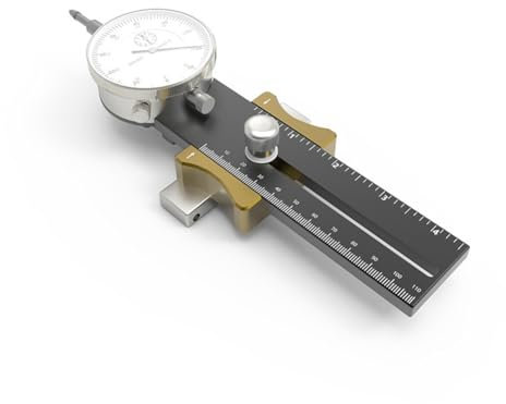ailill Correcteur de Jauge de Cadran de Scie sur Table en Alliage D'Aluminium, D'Environ 230 mm de Long, pour la Correction de la Parallélisme de la Lame de Scie sur Table.