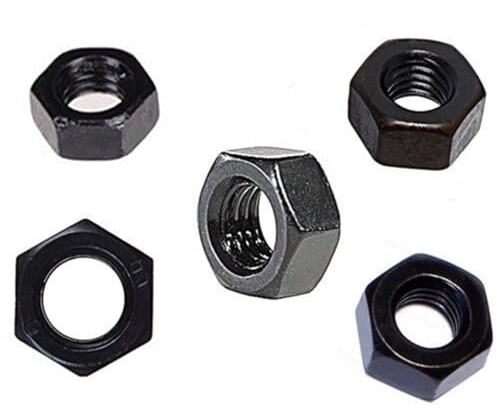 Sechskantmuttern DIN 934 Schwarz Edelstahl M3 M4 M5 M6 M8 M10 M12 SCHWARZE Muttern (25, M 5)