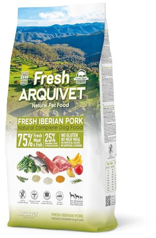 ARQUIVET Fresh Halbfeuchtes Hundefutter mit iberischem Schweinefleisch und Ozeanfisch 10 kg