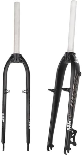 LYMFCFC Forcella Rigida per Bici MTB 26/27,5 '' Forcella per Bicicletta in Alluminio Super Leggero 1-1/8 '' Freno A Disco/V Forcella MTB in Lega A Sgancio Rapido B,27.5in