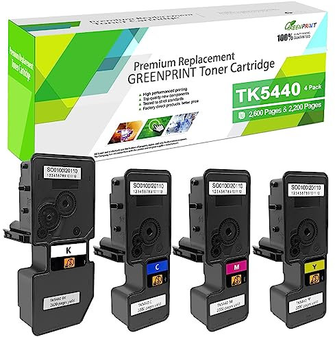 4 Farben TK5440 TK-5440 Kompatible Tonerpatronen 2600 Seiten für TK-5440K, 2200 Seiten für TK-5440C/TK-5440M/TK-5440Y für Kyocera Ecosys PA2100 PA2100CX PA2100CWX MA2100 MA2100CWFX MA2100CFX Druckers