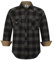 COEVALS CLUB Mens Flannel Shirt Long Sleeve Checked Snap Cotton with Pocket Regular Fit Plaid Lumberjack Casual Work Shirt (Black Grey Plaid #19 L)