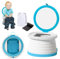FOVERN1 Travel Potty for Toddlers, Portable and Foldable Potty Training Toilet Seat for Kids, Training Toilet Seat for Boys Girls for Camping Outdoor Indoor